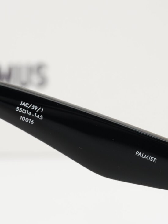 Jacquemus PALMIER JAC/59 C1 Cat Eye Sunglasses - Shiny Black / Grey main image 9